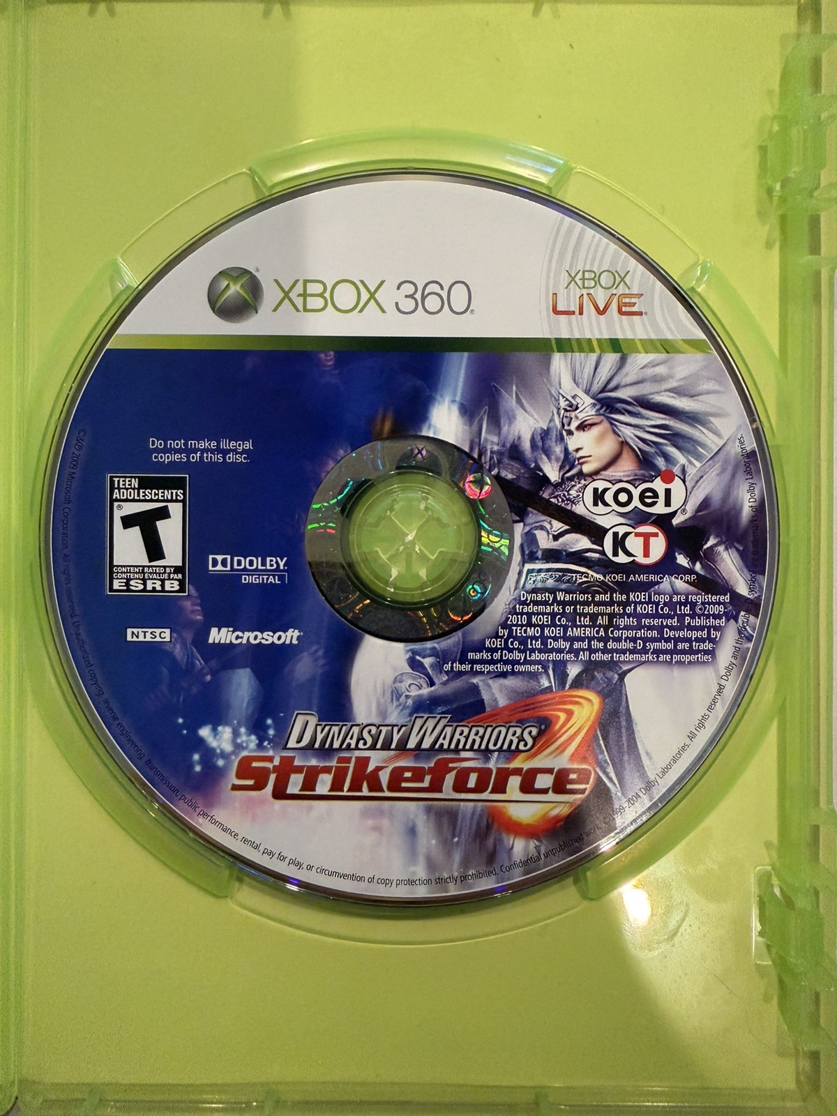 Dynasty Warriors: Strikeforce; CIB (Microsoft Xbox 360, 2010)