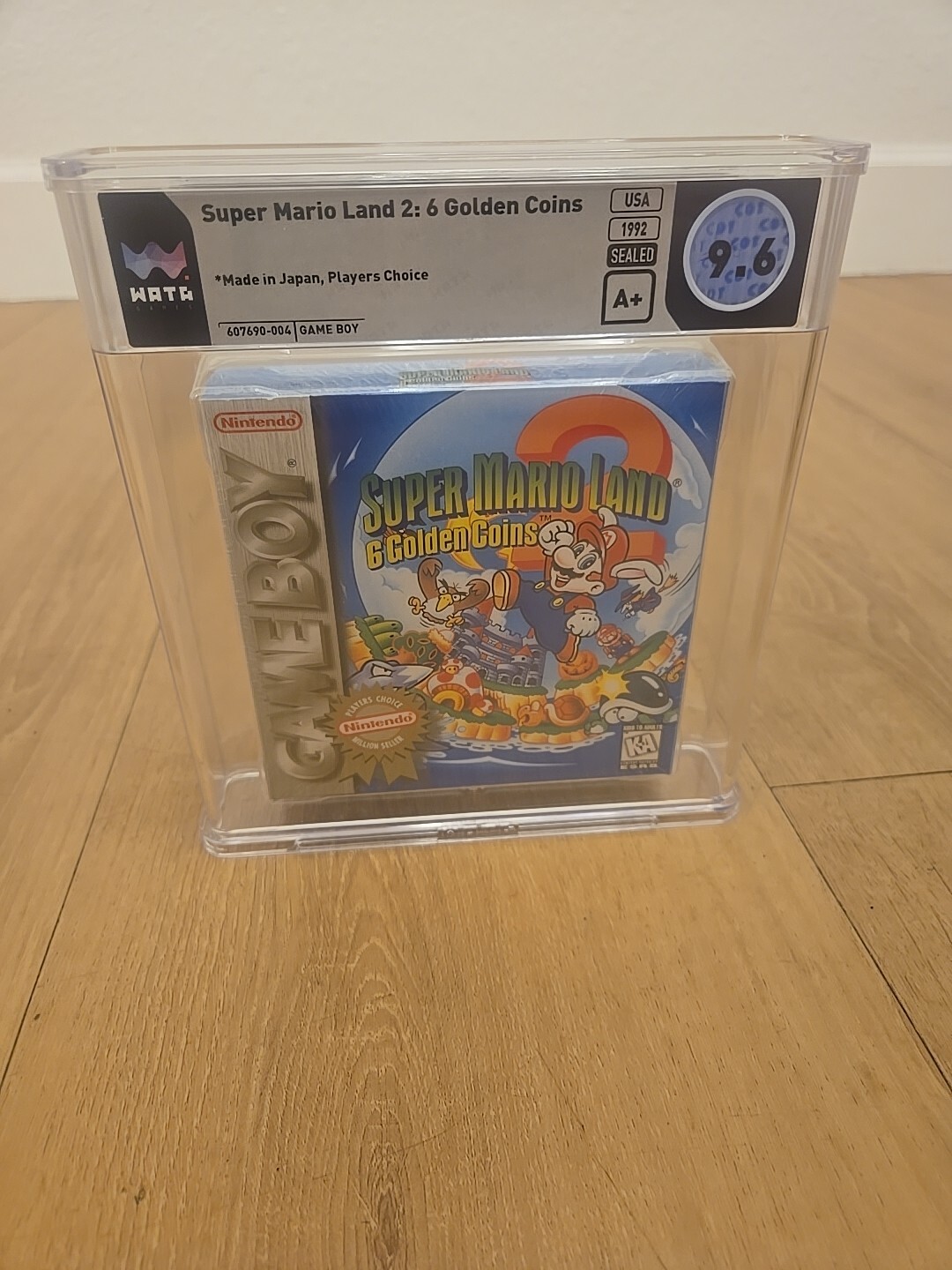 NEW SEALED Super Mario Land 2: 6 Golden Coins Nintendo Game Boy WATA 9.6 A+