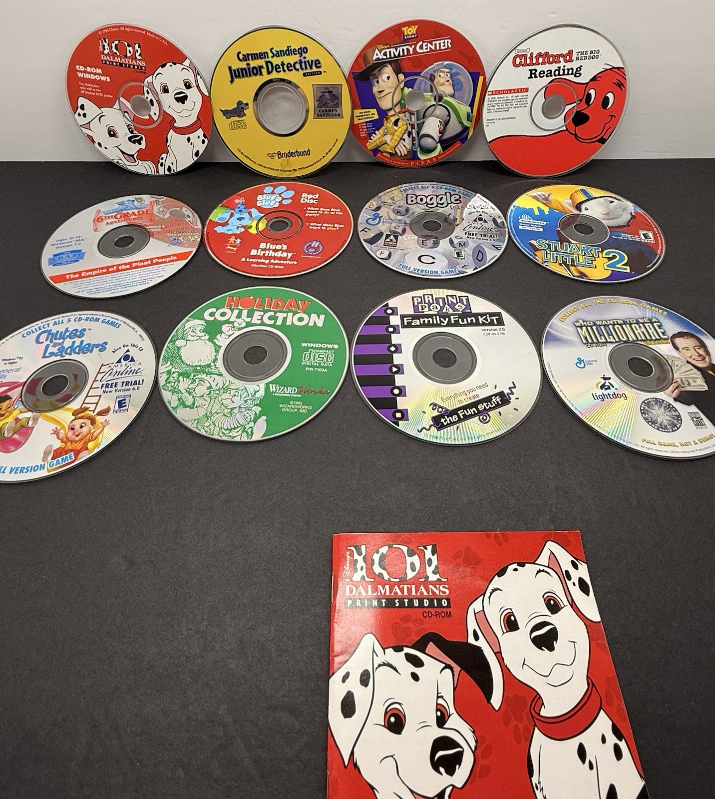 24 Vintage PC CD-ROM Games Kids Educational Oregon Trail Monopoly Disc Only