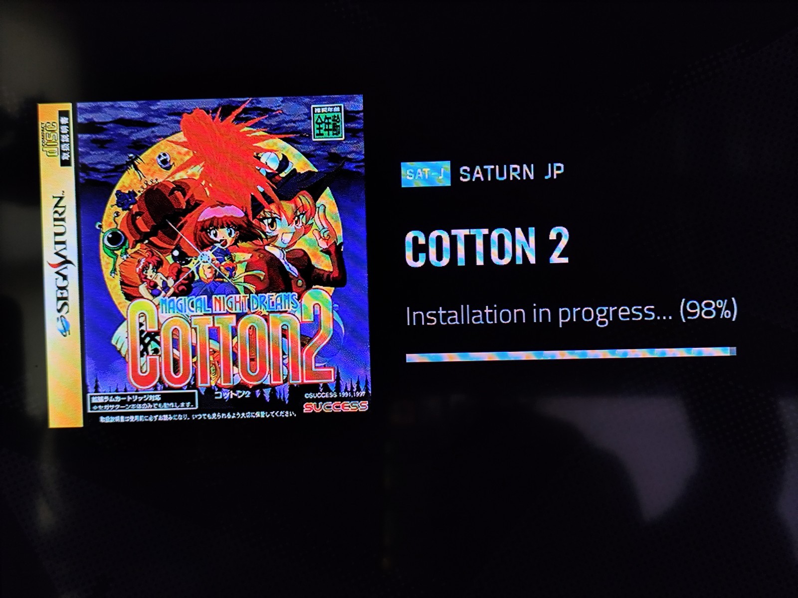 Cotton 2 (Sega Saturn, 1997) *JP Disc Only* Tested & Cleaned! US Seller