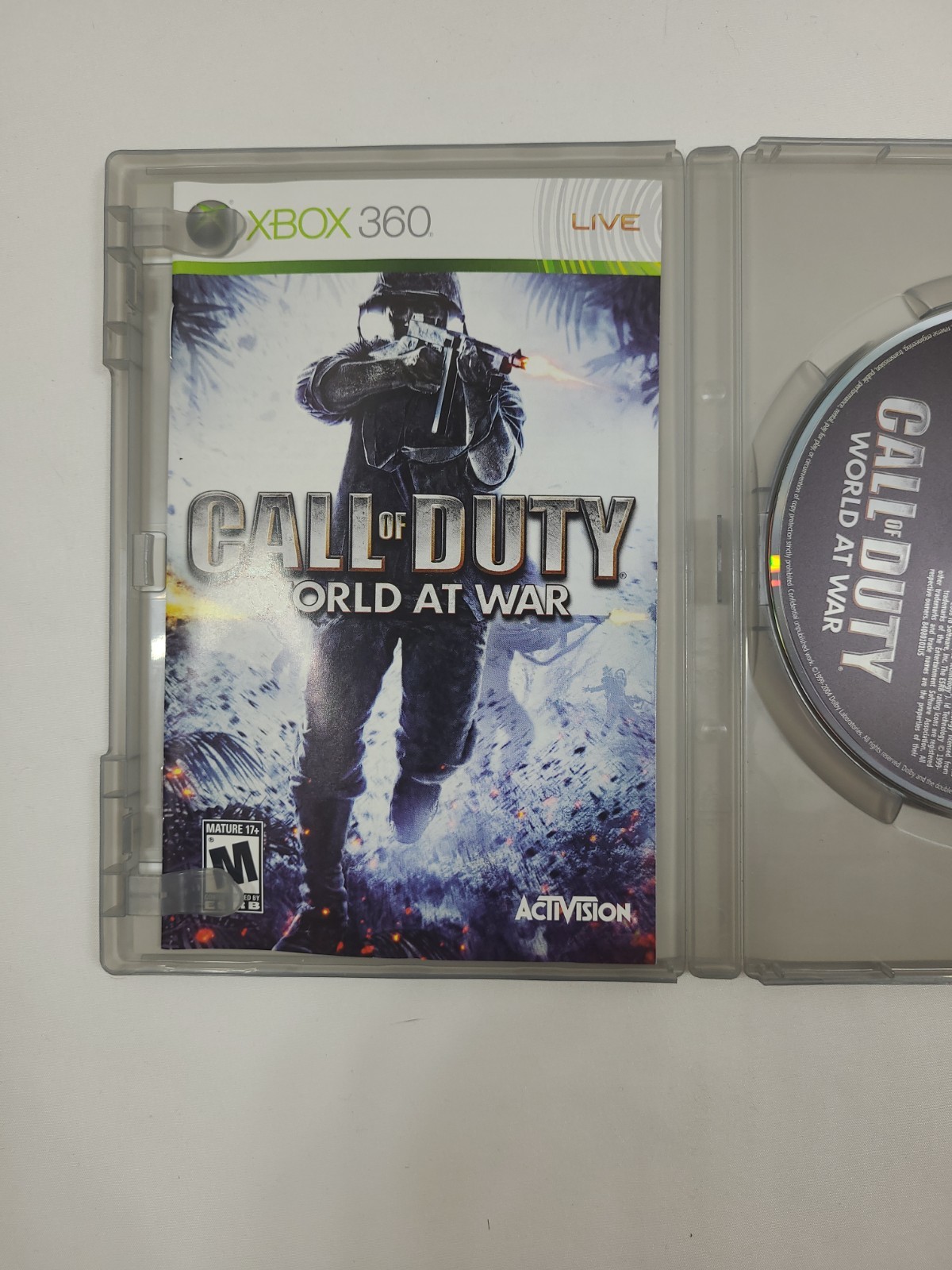 Call of Duty World at War Xbox 360 Complete W/ Manual Tested Free Shipping.