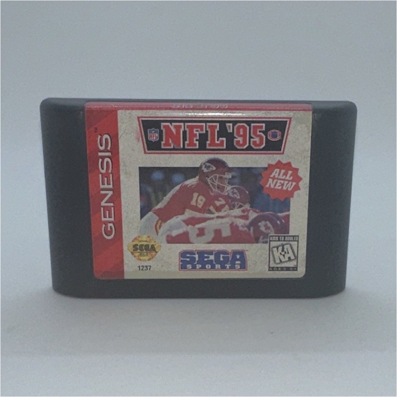 Sega Sports NFL 95 Sega Genesis Sports Video Game Cartridge KA Kids to Adults