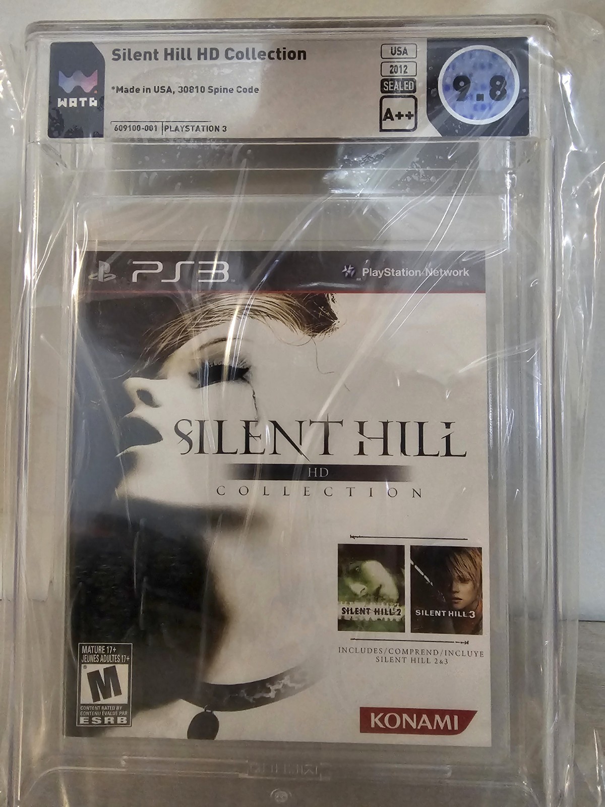 Silent Hill HD Collection (Sony PlayStation 3, 2012) WATA 9.8 A++ Graded Slab