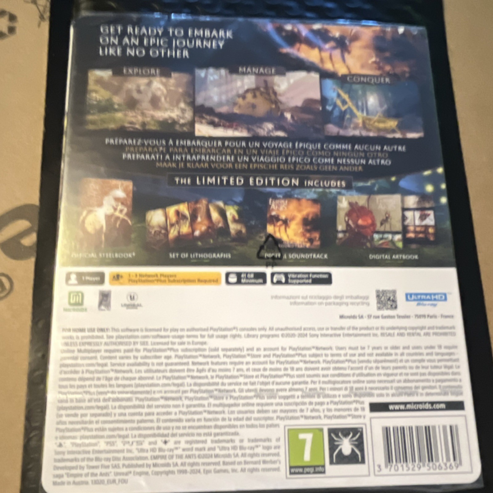 Microids Empire of the Ants PS5 Strategy Adventure PAL PEGI 7 Limited SteelBook