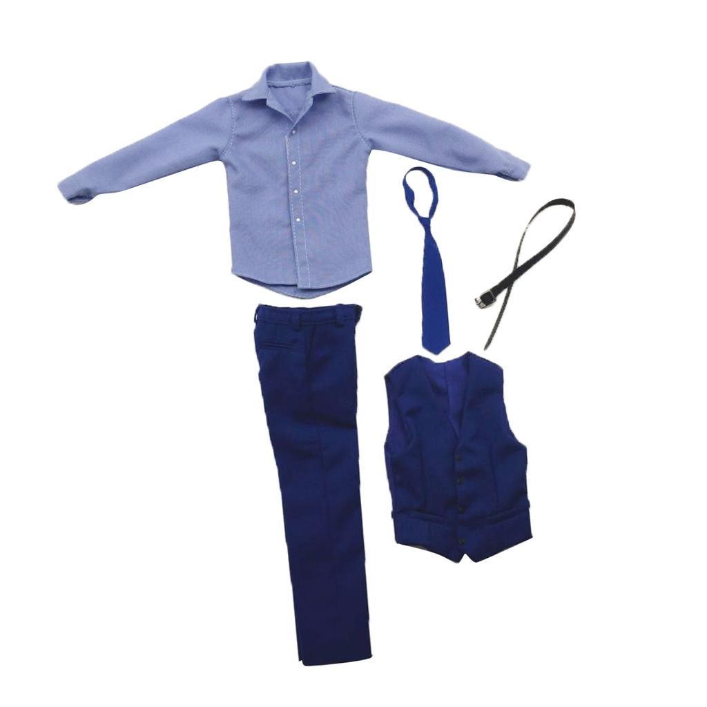1:6 Scale Shirt Formal Suit for 12″ BBI Dragon Action Figures