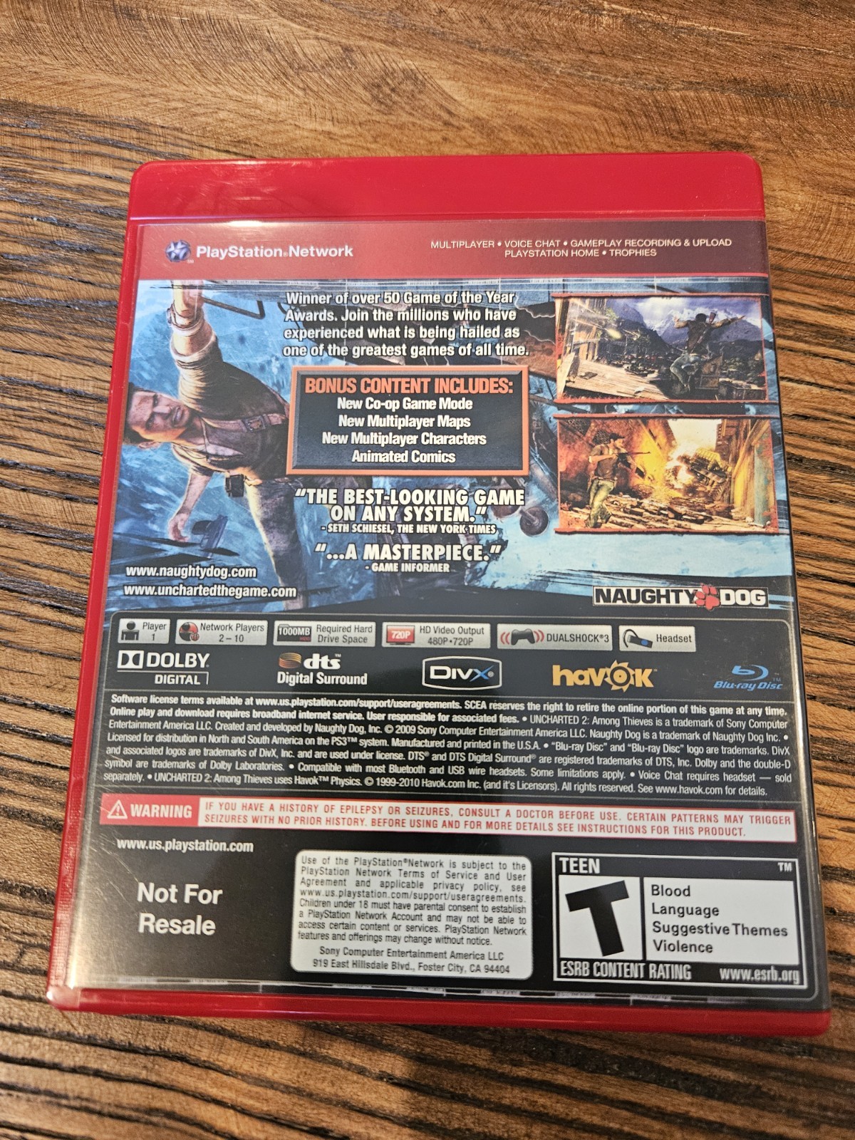 Uncharted Dual Pack [Drake’s Fortune / 2: Among Thieves] (Playstation 3)