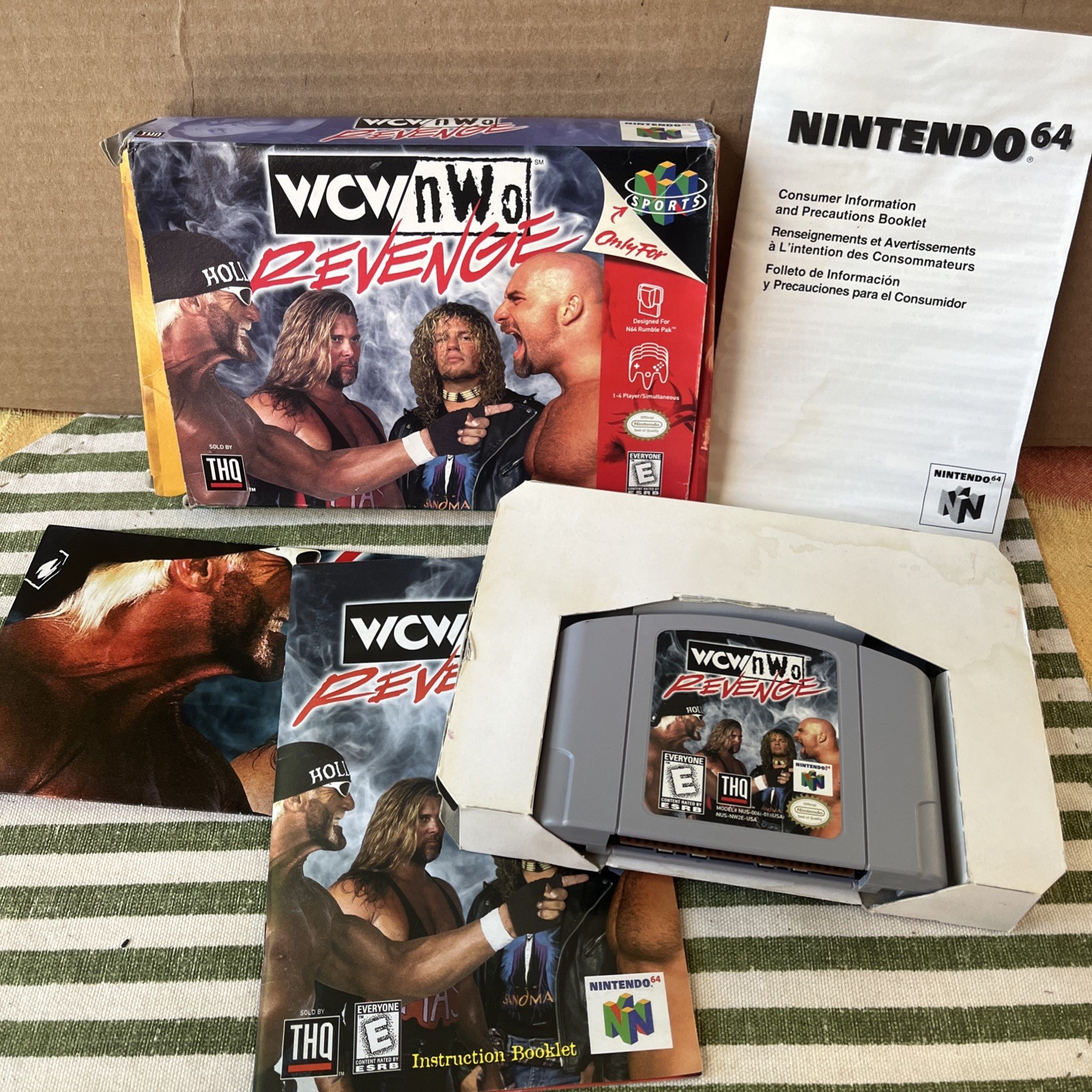 WCW/NWO Revenge (Nintendo 64, 1998) Complete in Box (CIB)