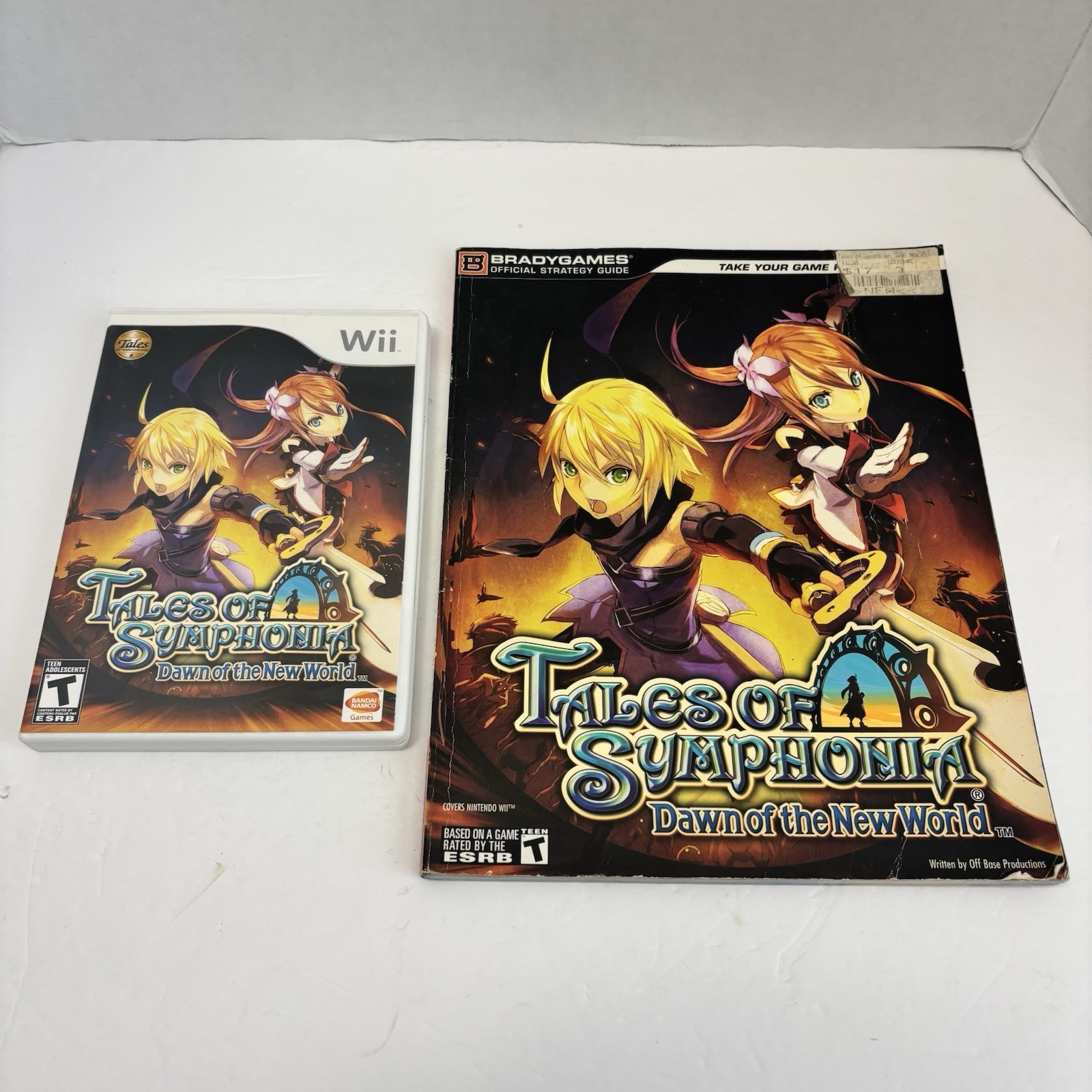 Tales of Symphonia Dawn of the New World Nintendo Wii Complete w/ Strategy Guide