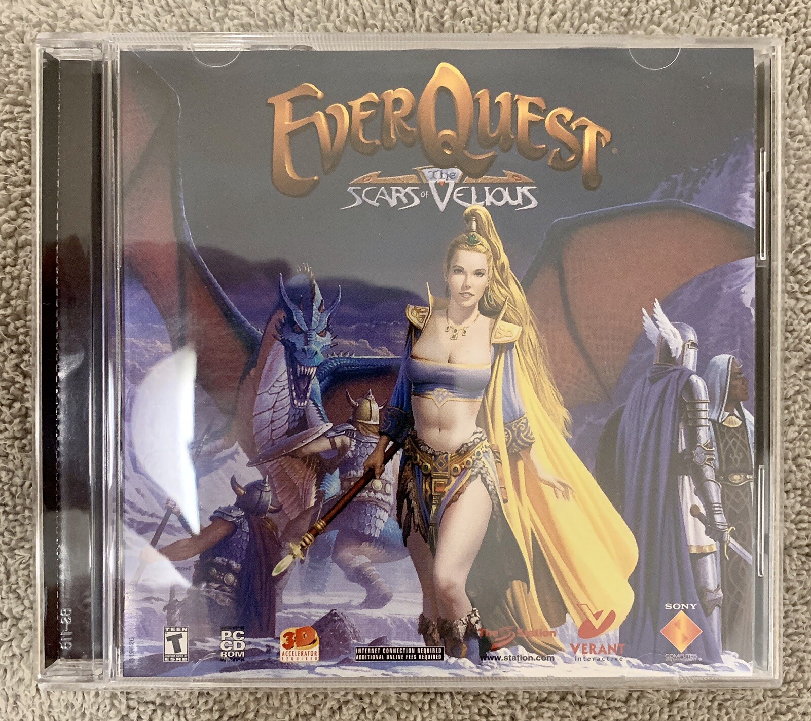 CD-ROM ~ EverQuest ~ Sony ~ T ~ 1 Player ~ 2000/2001 ~ !L🟡🟡K!