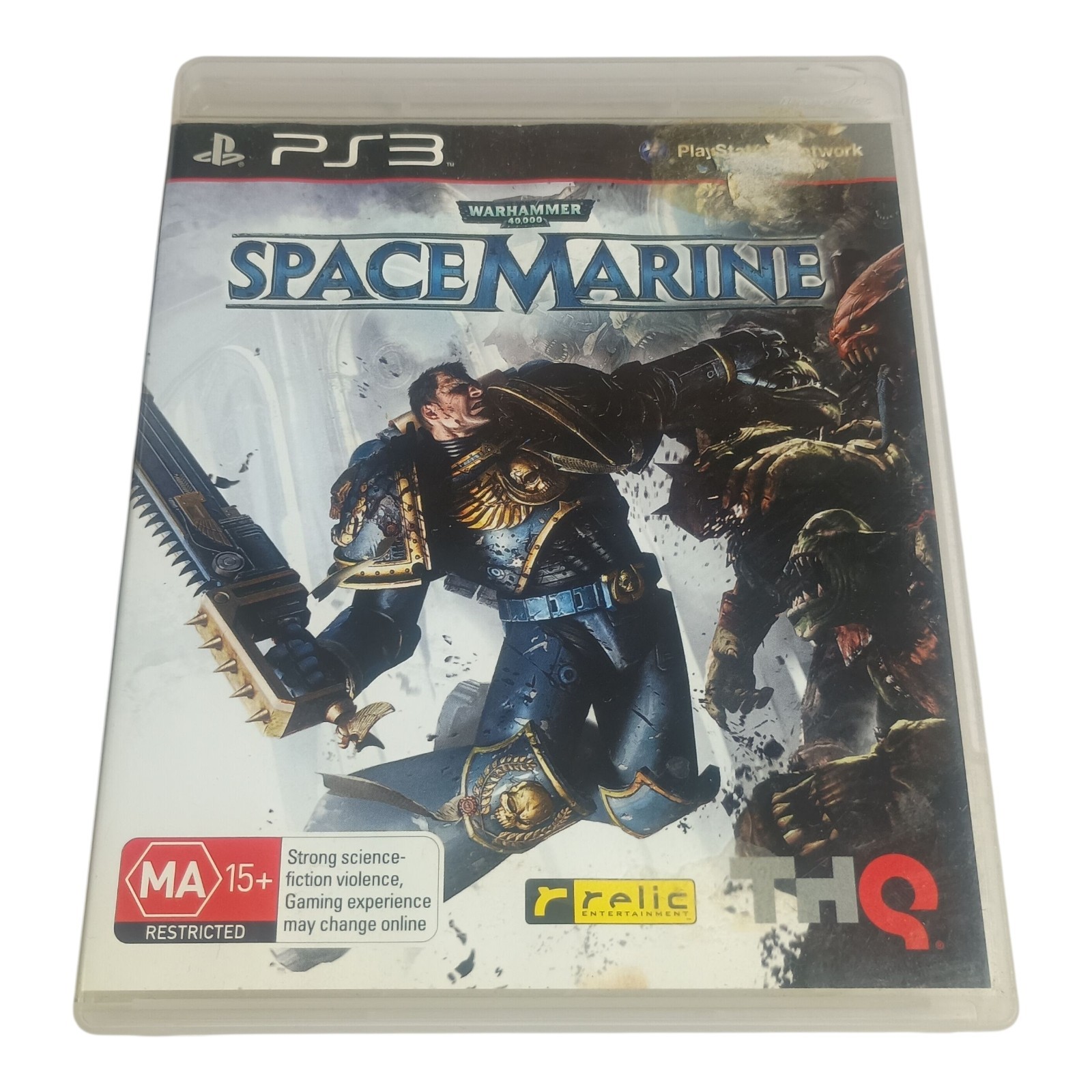 Warhammer 40000 Space Marine PS3 Game THQ MA15+ PAL Region Free Tested