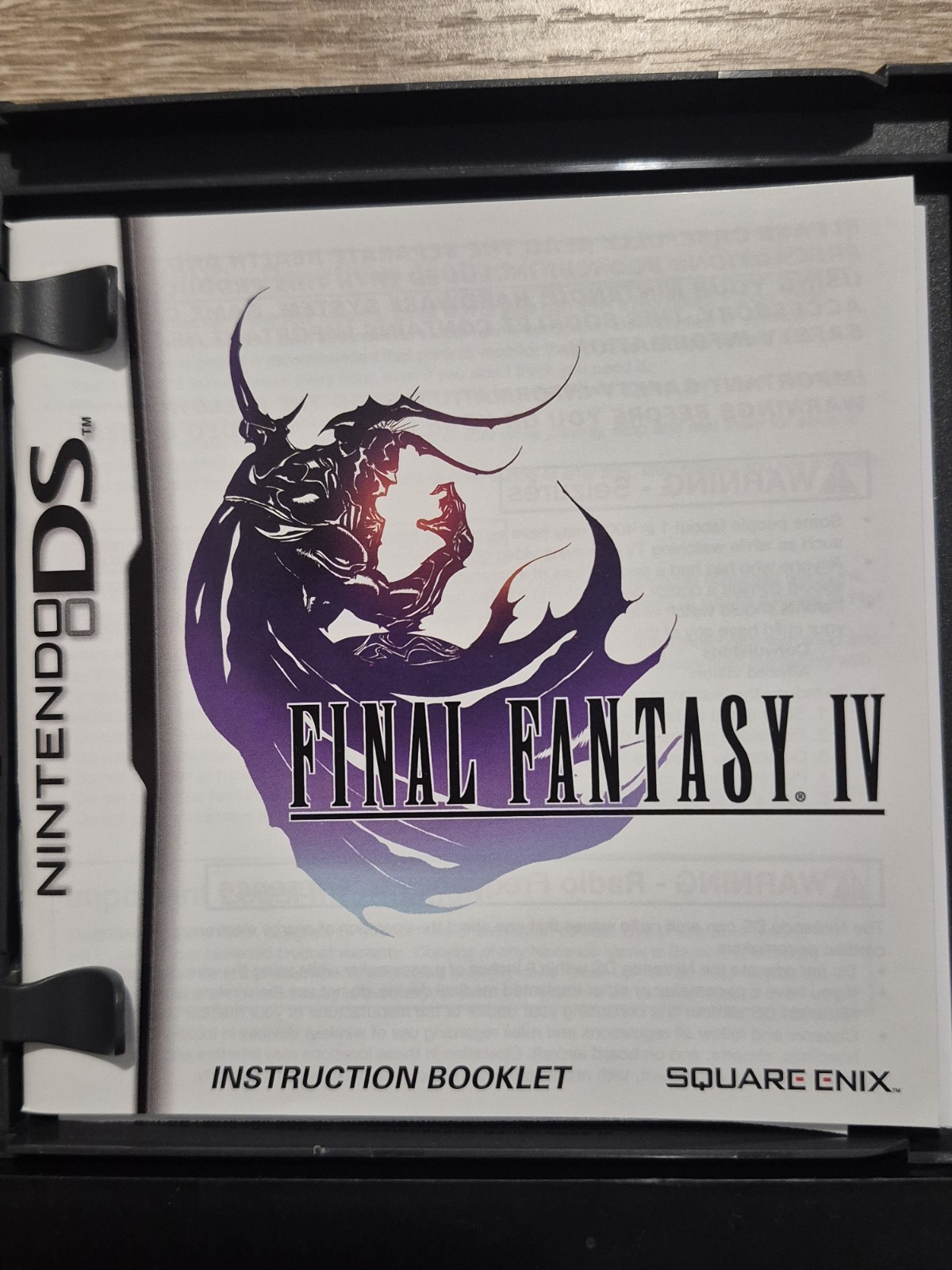 Final Fantasy 4 IV CIB | Nintendo DS 2DS 3DS, 2008 | Square Enix | Tested
