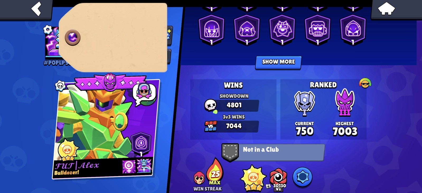 66.5K TROPHY/61Max Brawler/55Hyper/ 104/104Brawler/12LEG/16Mithic/151 Epic/Cheap