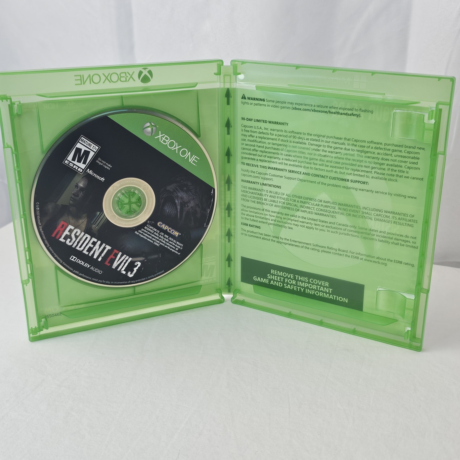 Resident Evil 3 Remake Xbox One (2020) M Mature Capcom Survival Horror Game