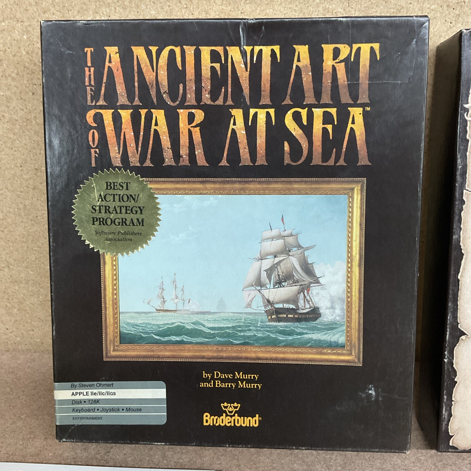 The Ancient Art of War at Sea Big Box PC 1988 Brøderbund IBM Tandy MS-DOS 5.25