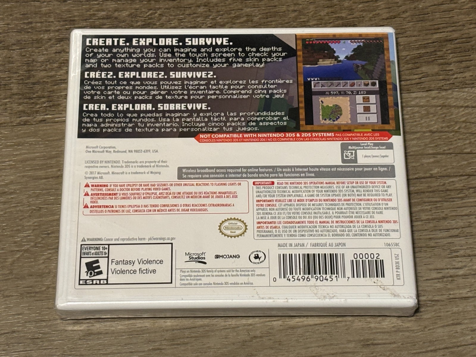 Minecraft: New Nintendo 3DS Edition Brand New Factory Sealed Authentic