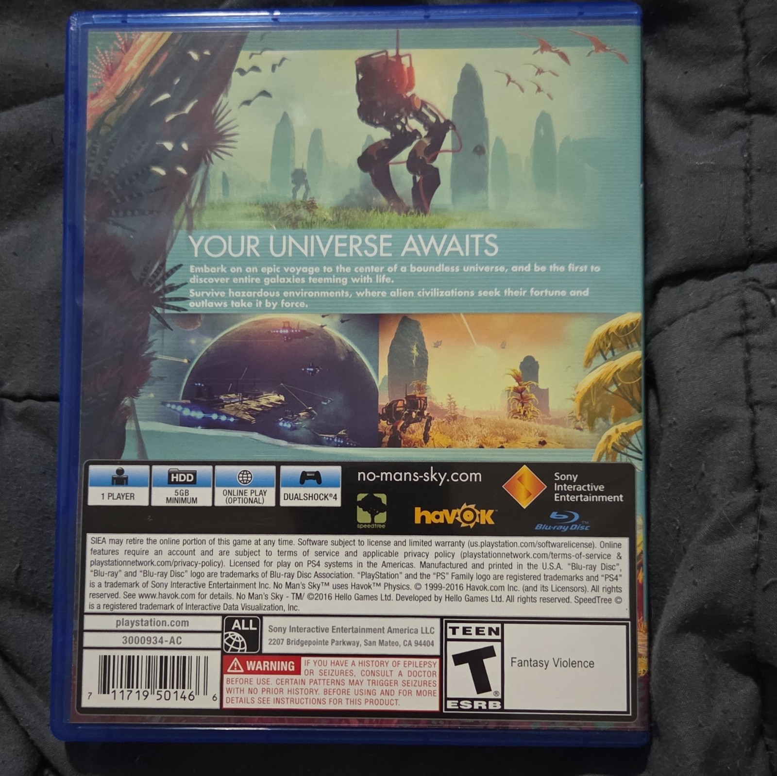 Sony Interactive Entertainment No Man’s Sky (PS4) 2016 T Action NTSC-U/C