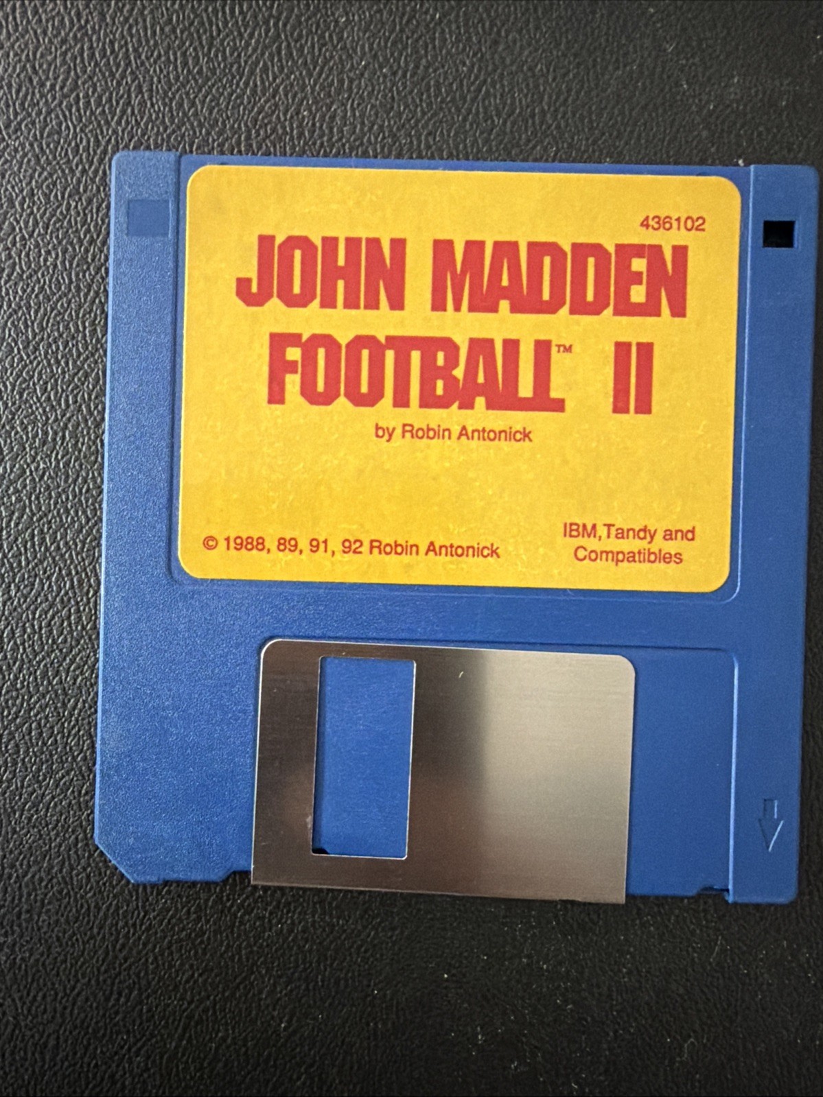 John Madden Football II Computer Game IBM 3.5″ Disk Complete w/ Box & Manuals