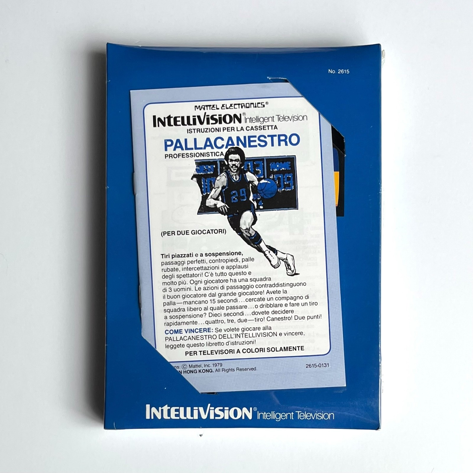 Factory Sealed Basketball for Intellivision — v. Italy