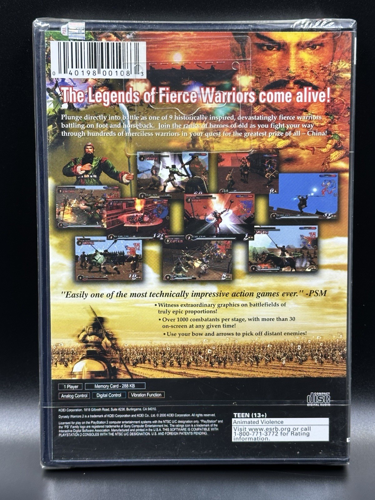 Dynasty Warriors 2 • Sealed • PlayStation 2