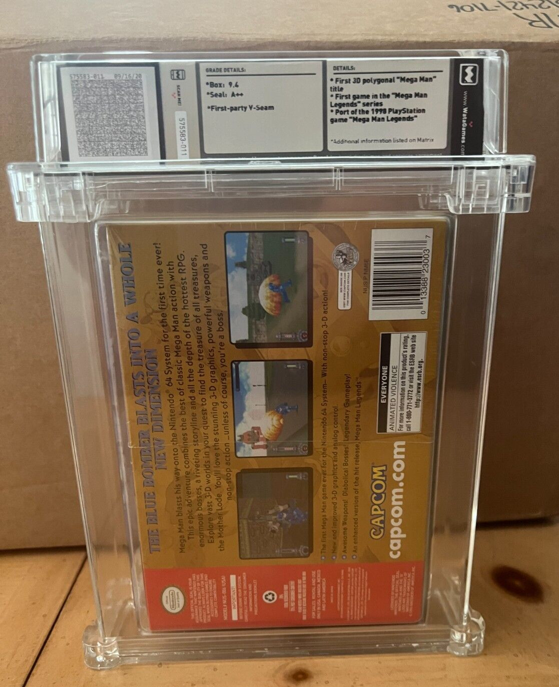 Mega Man 64 – Wata 9.4 Seal A++ (Nintendo 64, N64 Capcom 2000)