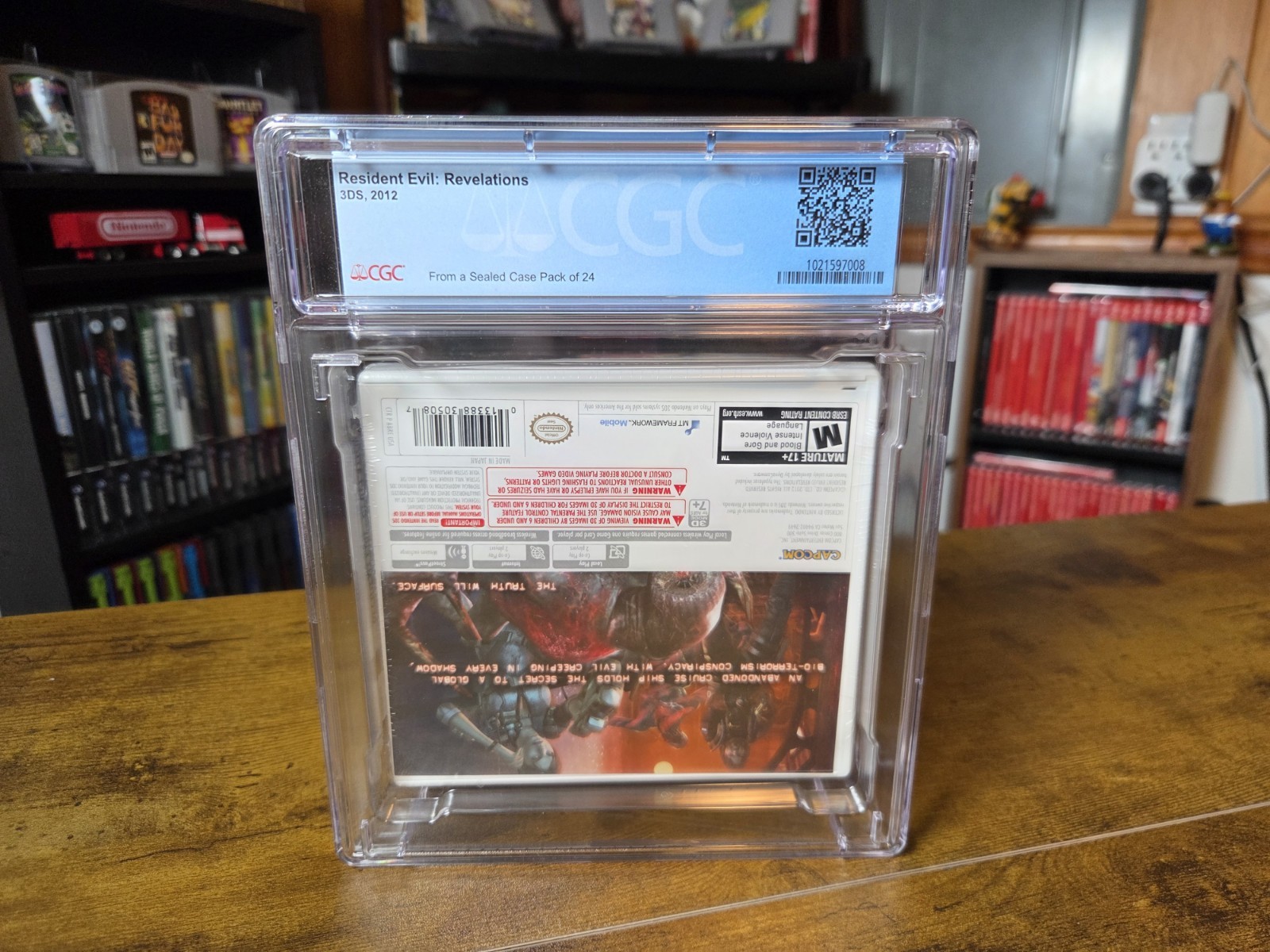 (ERROR UPSIDE-DOWN) CGC 9.6 A++ Resident Evil Revelations (Nintendo 3DS) Graded