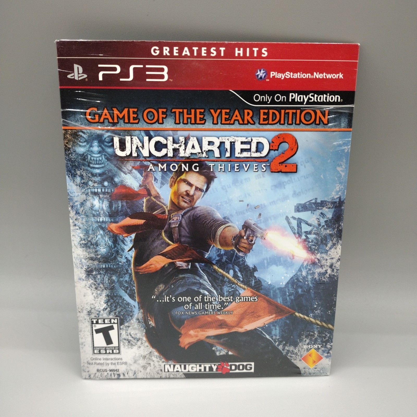 Uncharted 2 Among Thieves Game of the Year Sony PlayStation 3, 2010 Cardboard