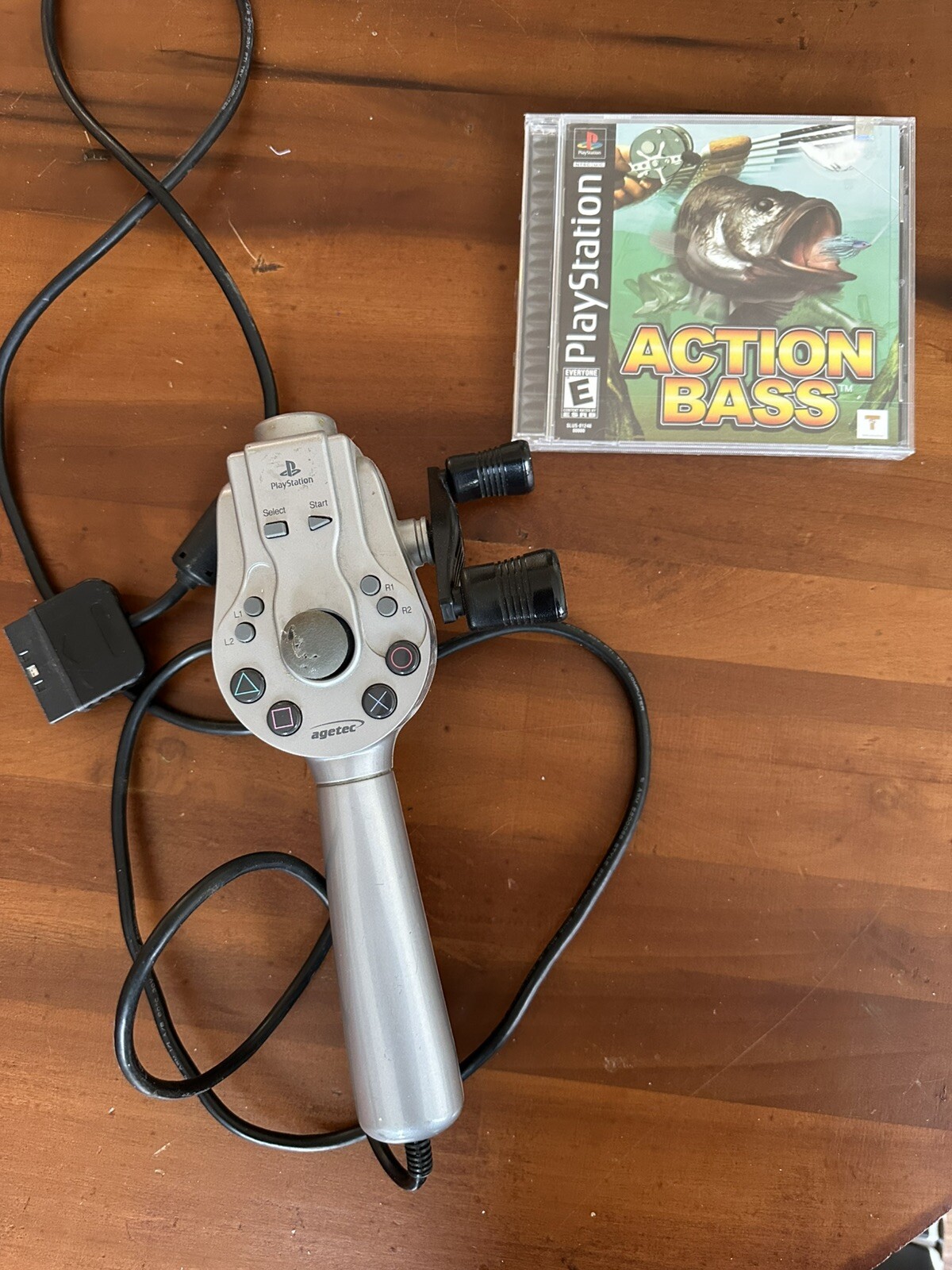 Action Bass – Sony PlayStation 1 (New Game) With A Used Fishing Controller