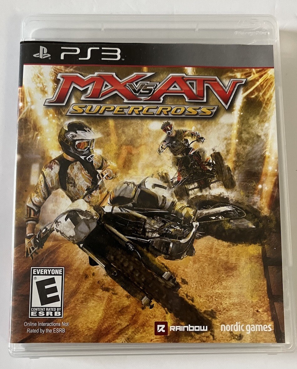 MX vs. ATV Supercross Sony PlayStation 3 2014 Complete W/ Manual Works