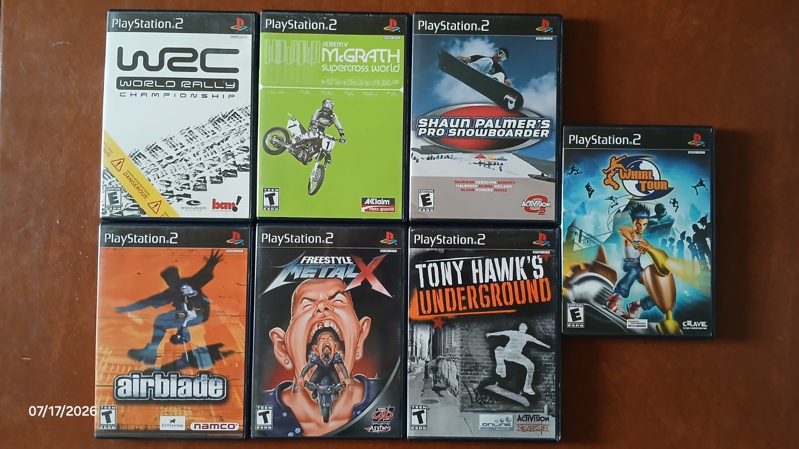 Lot Of 7 Extreme Sports Games PS2 CIB 5 W/Reg Card In Excellent Condition