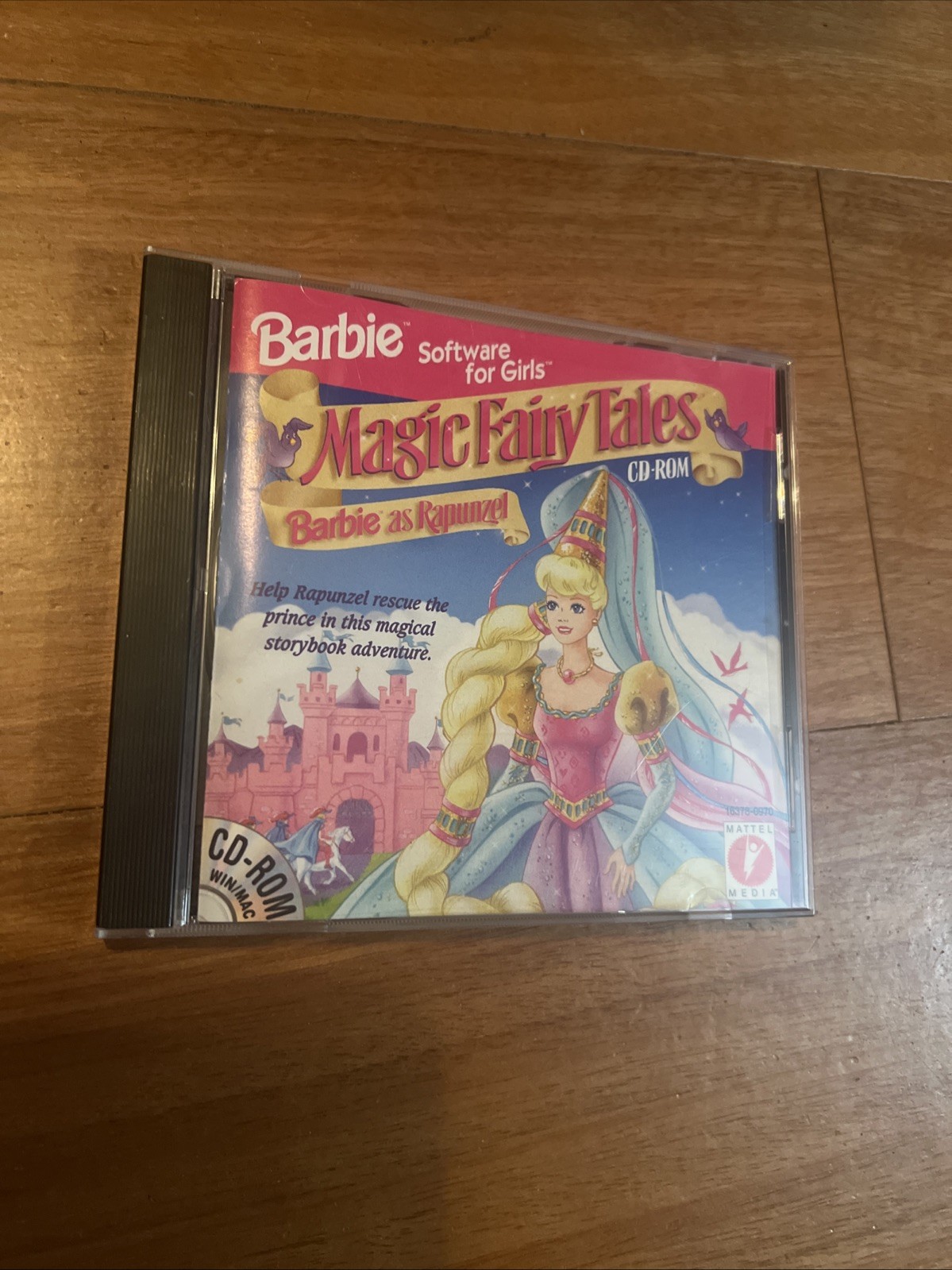 Barbie Magic Fairy Tales PC CD Game Barbie As Rapunzel Mattel 1996