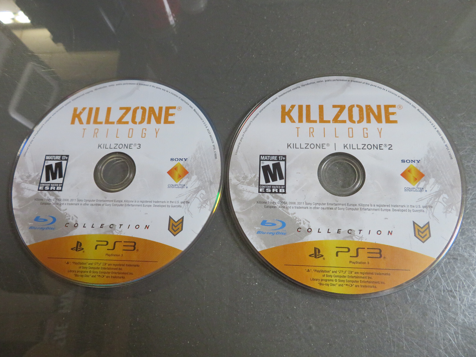 Killzone 1,2,3 Trilogy Collection (Sony PlayStation 3, 2012) PS3 *2 DISC ONLY