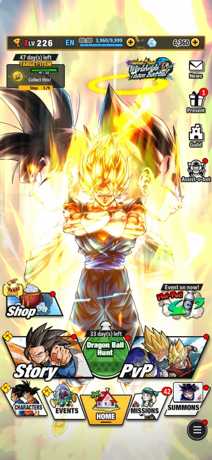 Dragon Ball Legends Stacked Account