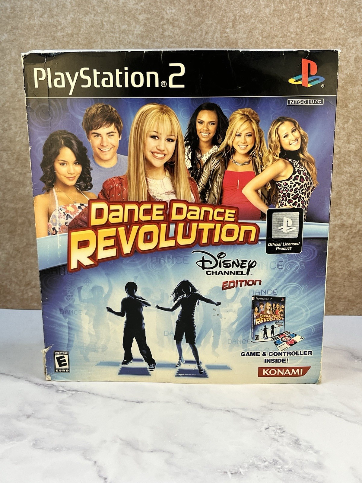 Dance Dance Revolution Disney Channel Edition PS2 Dance Pad Bundle Box