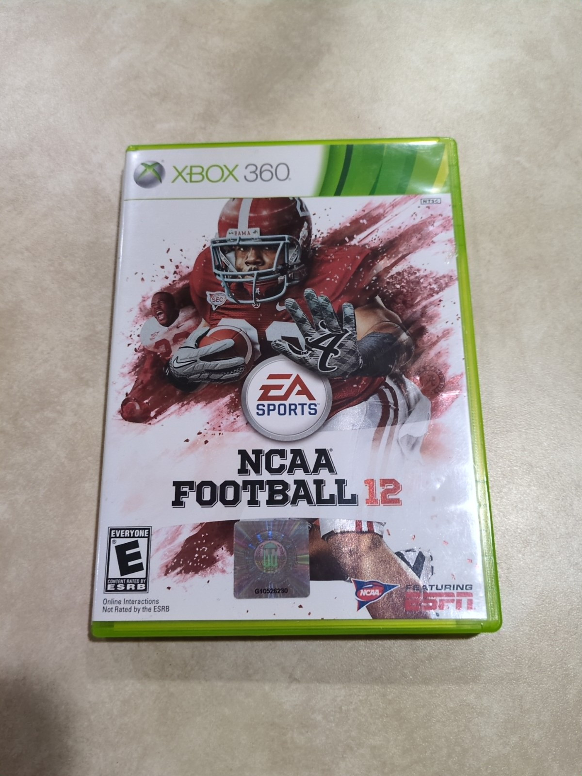 NCAA Football 13 (Microsoft Xbox 360, 2012) Game & Case