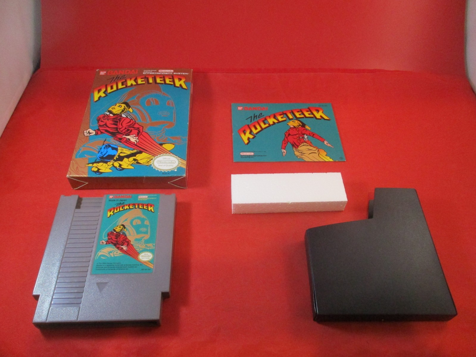 The Rocketeer (Nintendo NES) COMPLETE w/ Box manual game WORKS! #M