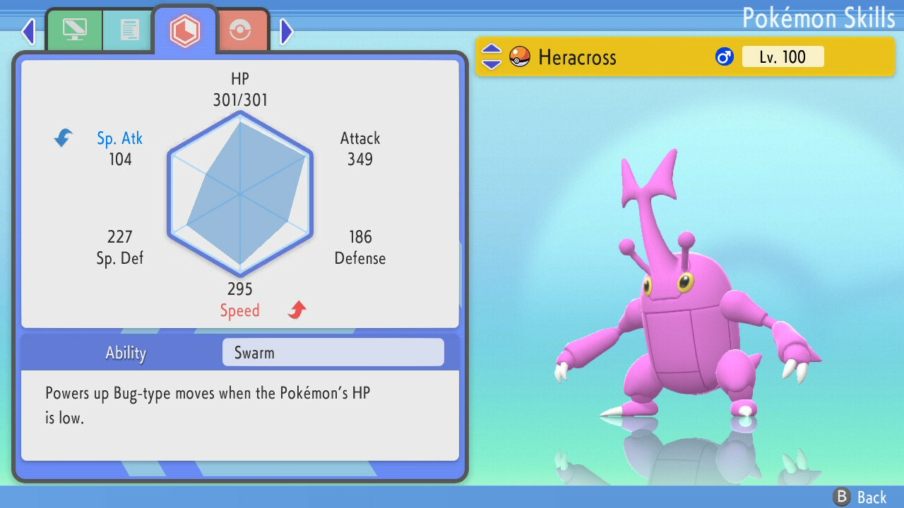 Pokemon Brilliant Diamond Shining Pearl BDSP – Shiny 6IV Max EV Heracross