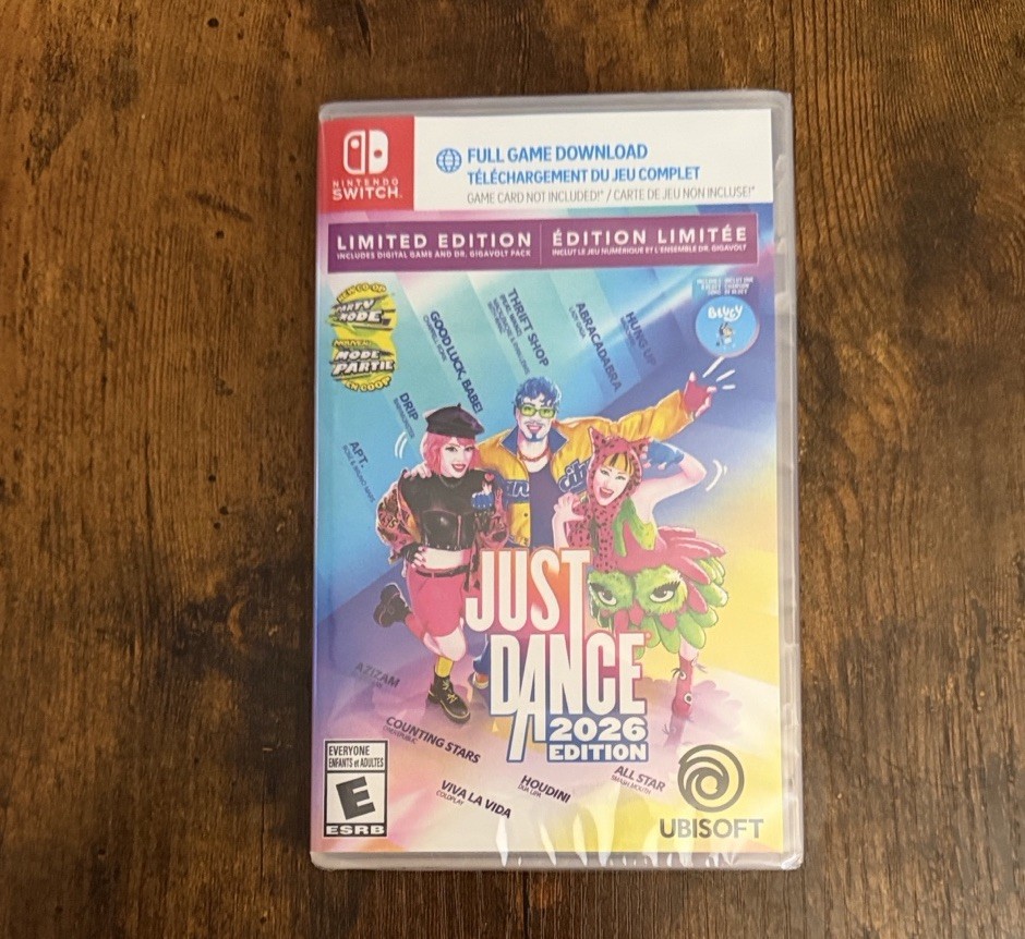 Just Dance 2026 Limited Edition Nintendo Switch W/ Bluey Song