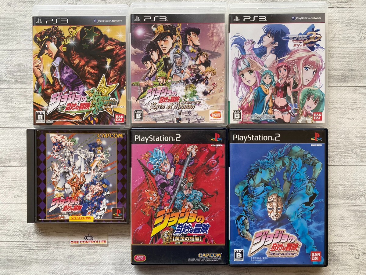 SONY PS 1 2 3 JoJo’s Bizarre Adventure series & Macross 30 set from Japan