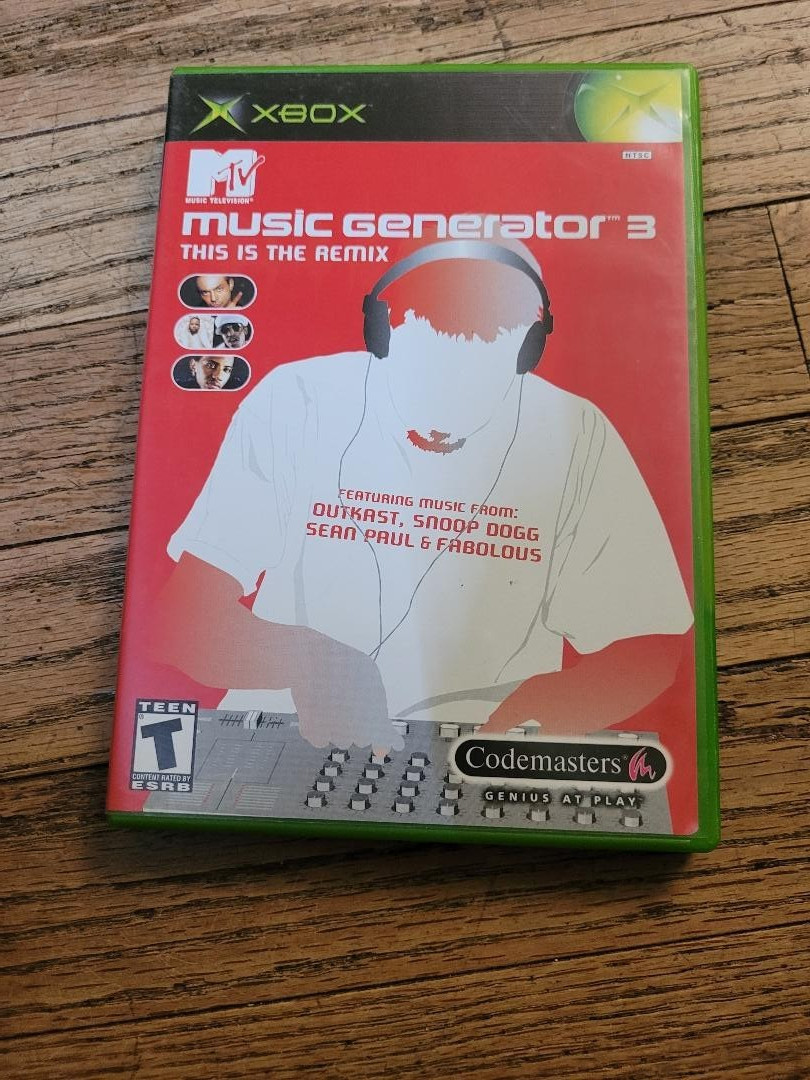 Xbox MTV music generator’s 3 original box and pamphlet. tested make offer