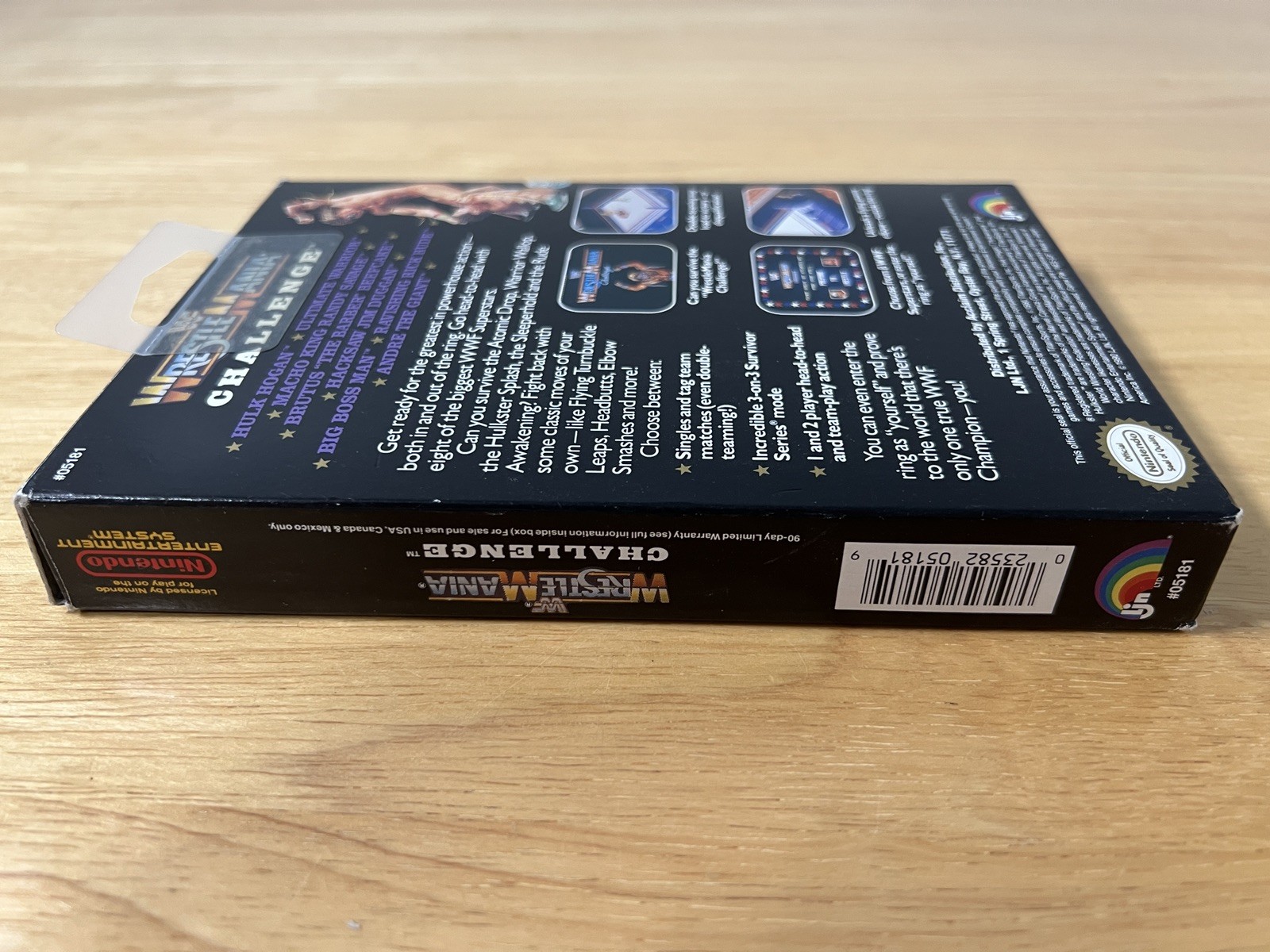 WWF Wrestlemania Challenge Nintendo (NES,1990) Complete in Box BIC Tested
