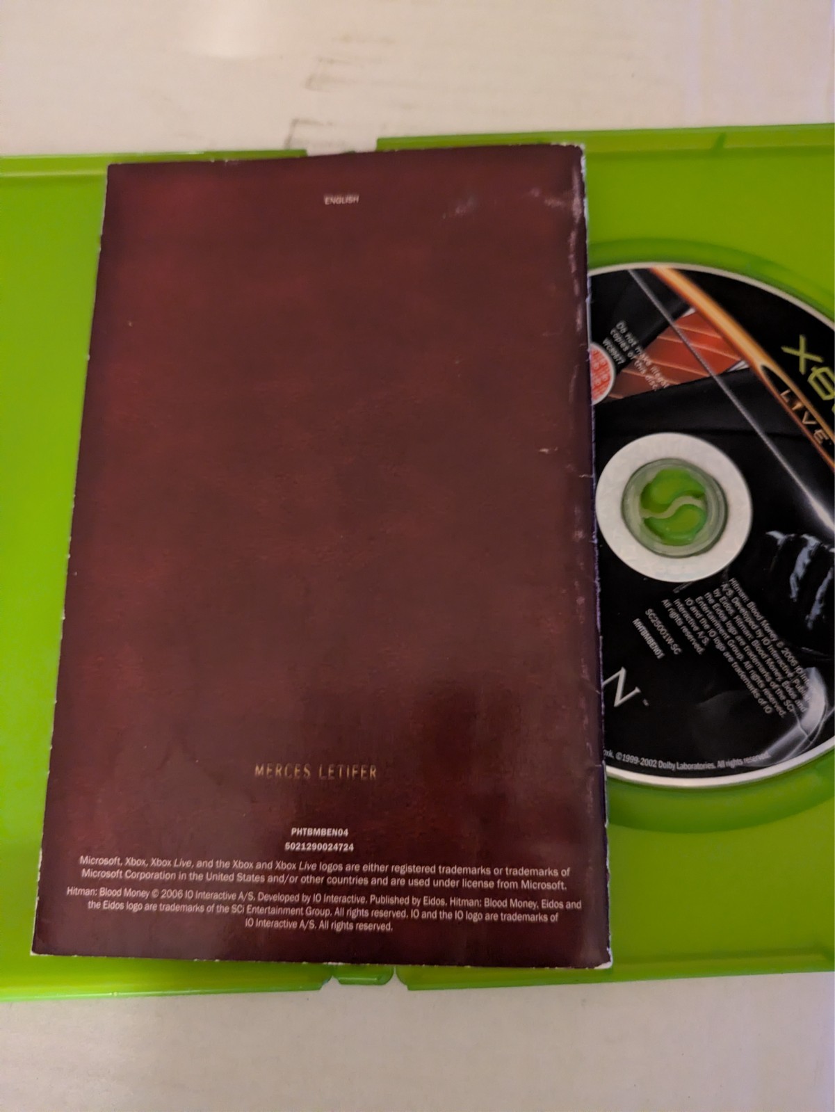 Hitman Blood Money Xbox Original PAL *Complete