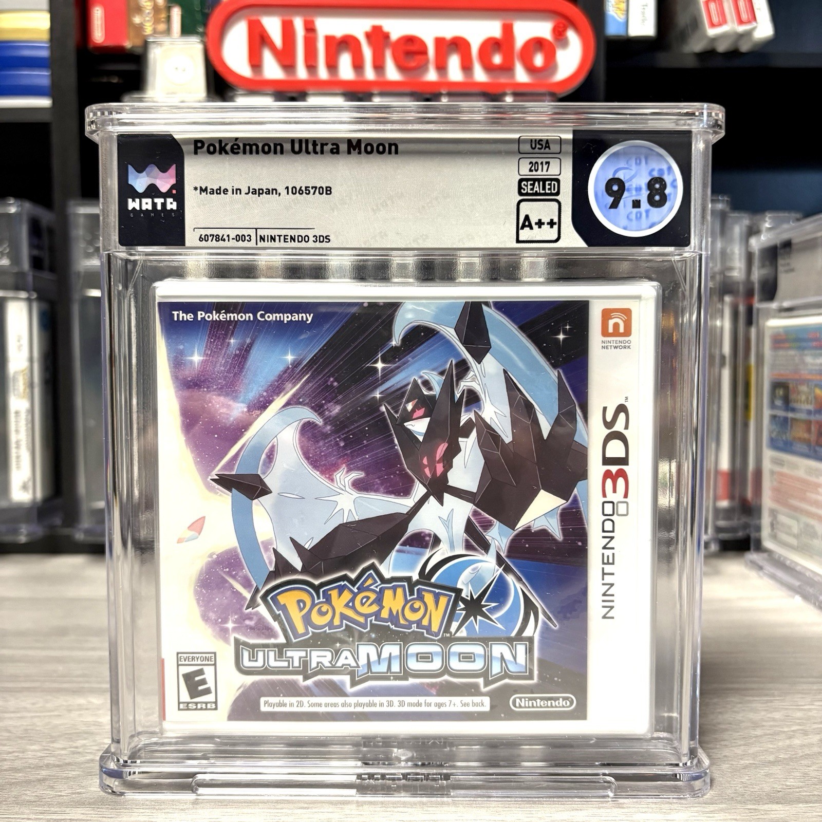 WATA Graded 3DS Pokémon Ultra Moon 9.8 A++ Nintendo 3DS – Sealed