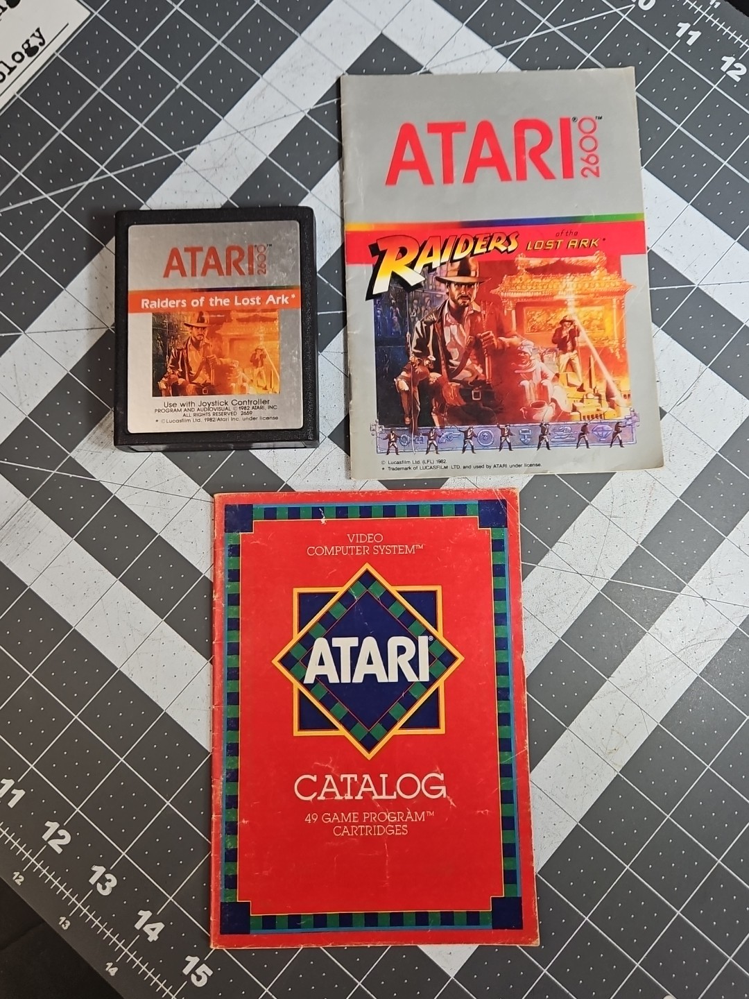 Raiders of the Lost Ark (Atari 2600, 1982) Indiana Jones Manual Catalog GUC E5