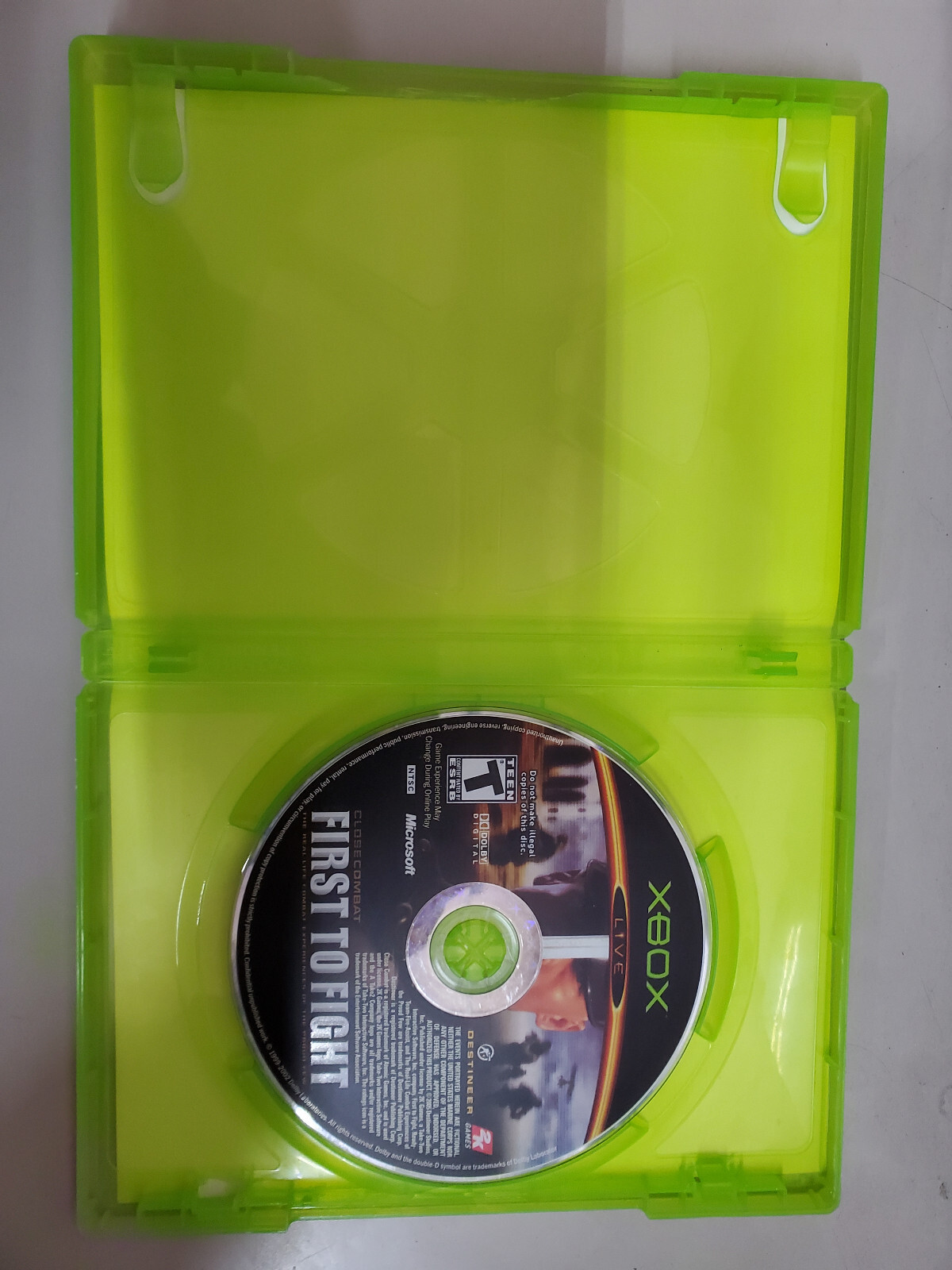 First To Fight (original Xbox, 2005) No Manual Tested