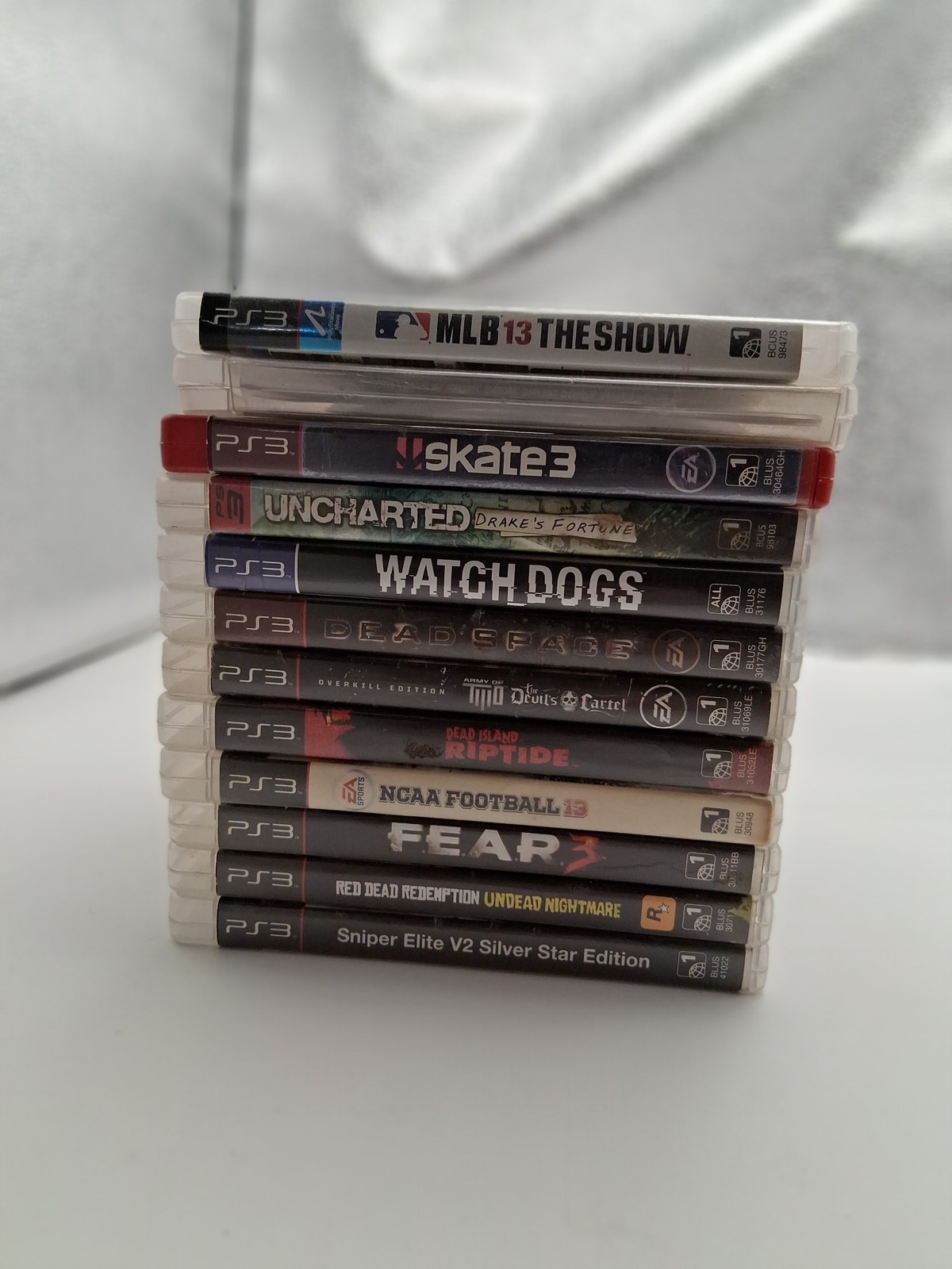 PlayStation 3 PS3 Games Lot: 11 Video Games MLB 13, Skate 3, Uncharted