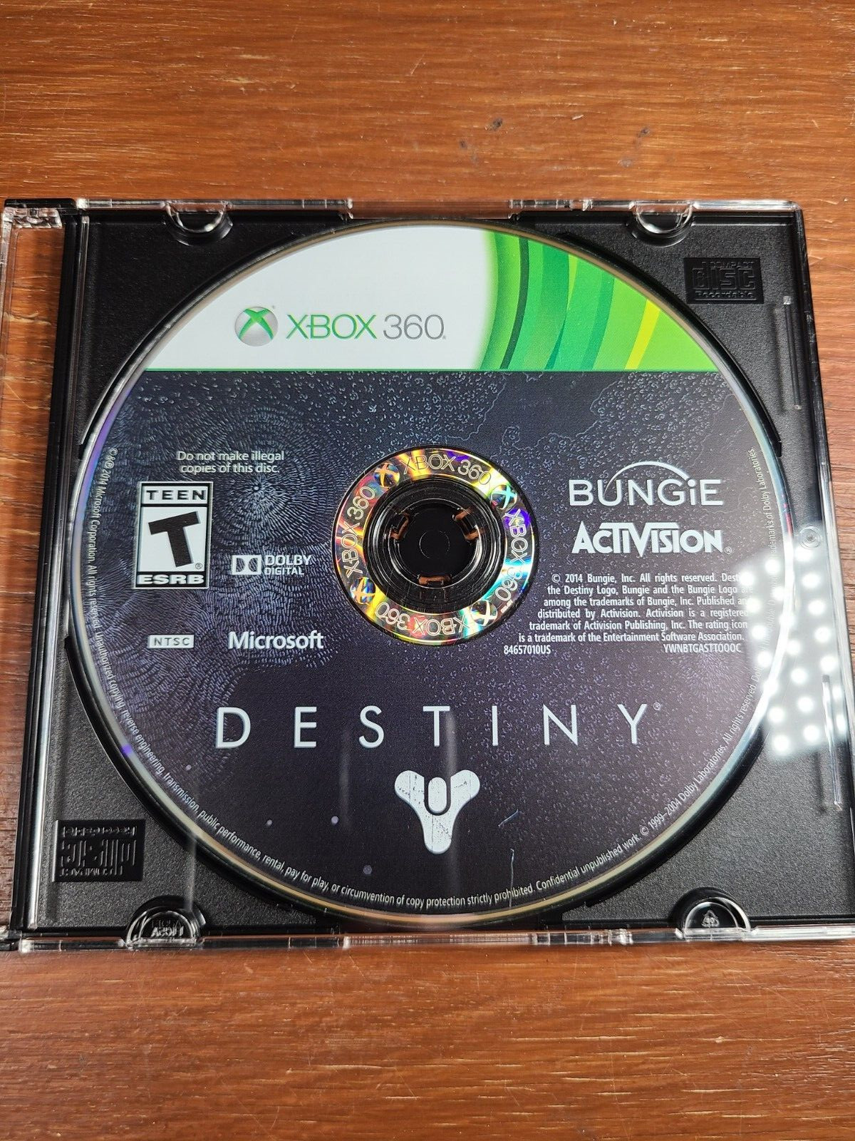 Destiny 1 (Xbox 360, 2014) DISC ONLY Tested + Working