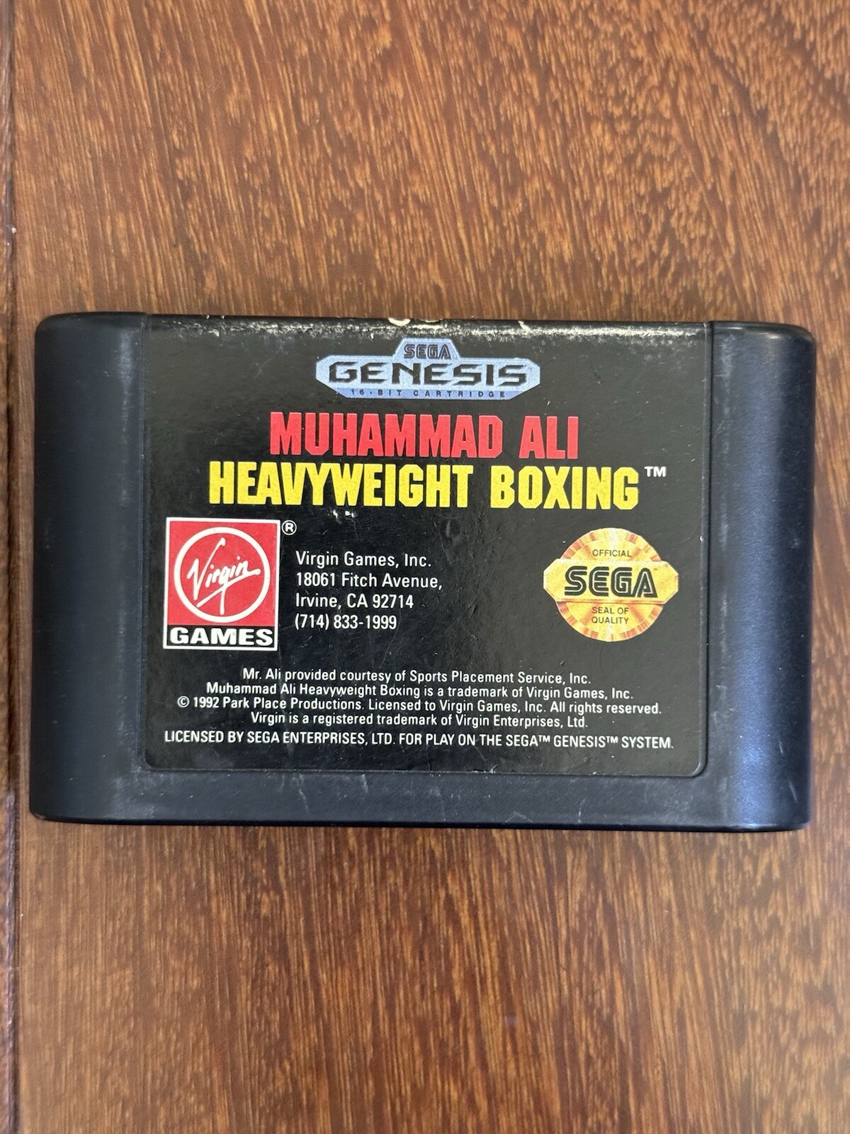 Muhammad Ali Heavyweight Boxing (Sega Genesis, 1992) Tested & SHIPS SAME DAY!!