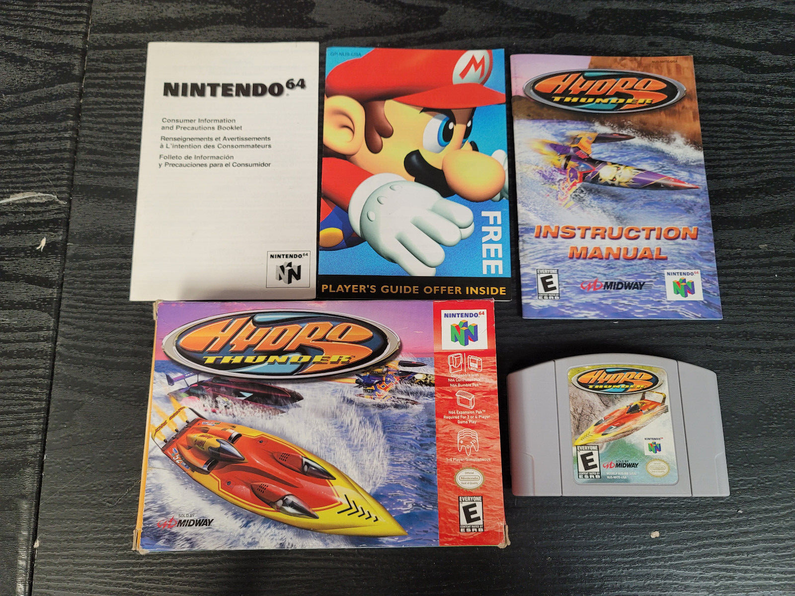 Hydro Thunder Nintendo 64 N64 Complete In Box CIB Great Shape Grey Variant