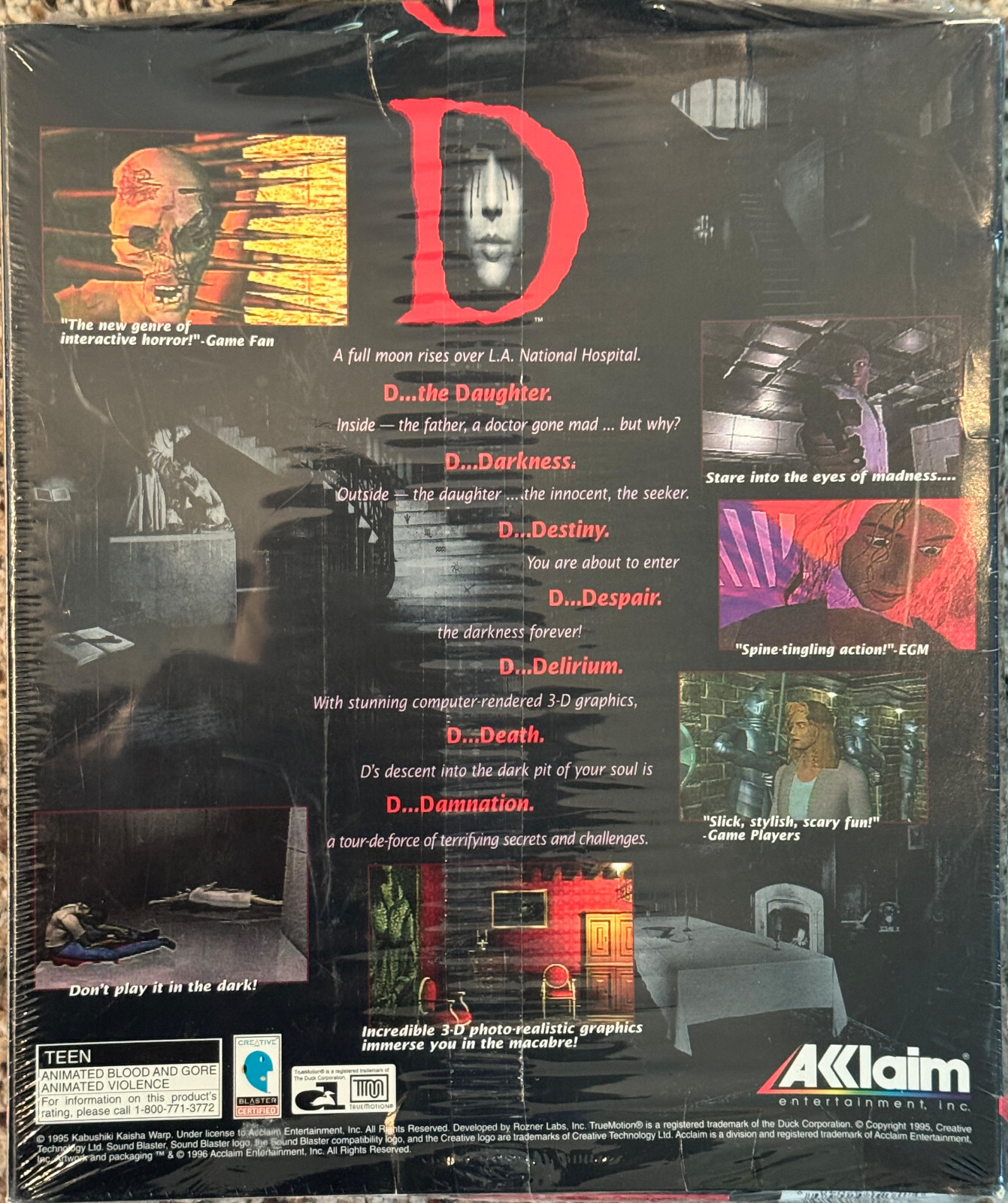 ”D” (1995 PC) US ACCLAIM