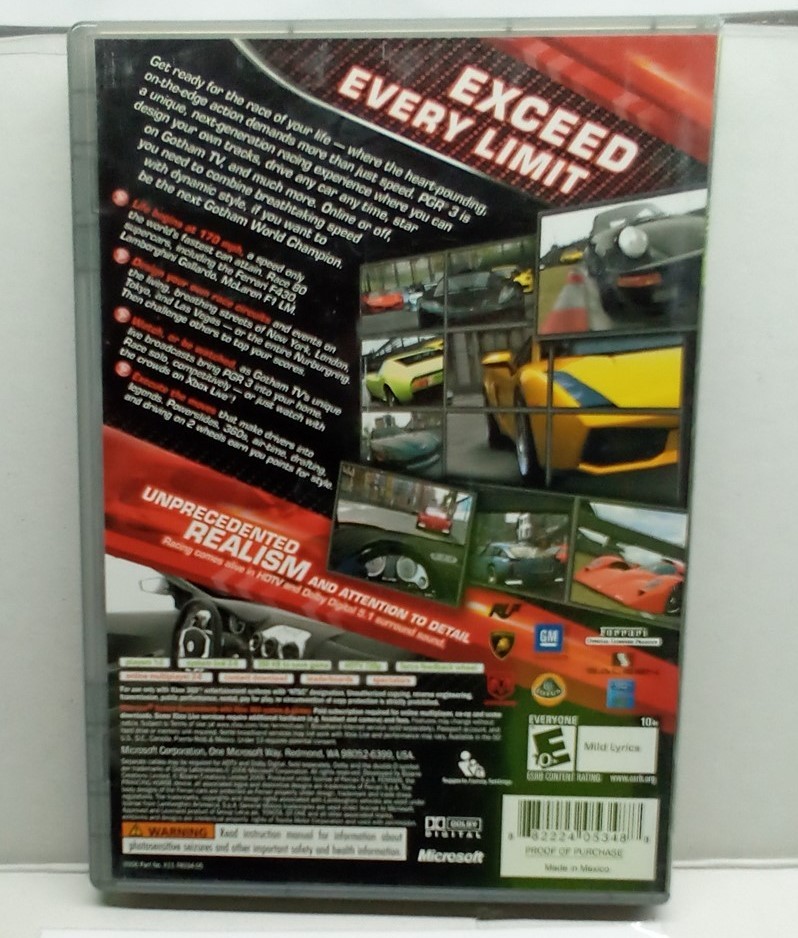 Project Gotham Racing 3 (Xbox 360, 2005) Complete Tested Working – Free Ship